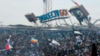 Colapsó el techo del estadio del Colo-Colo: hay heridos