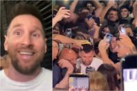 Messi fue a cenar a una parrilla de Palermo y una multitud se congregó a esperarlo afuera