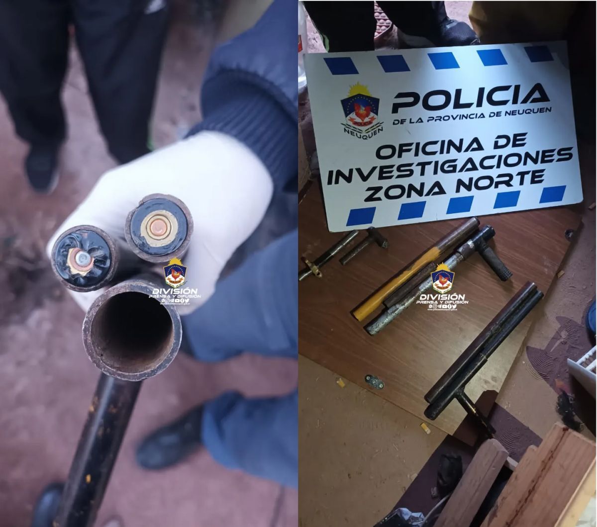 Secuestraron motopartes y tres armas tumberas 
