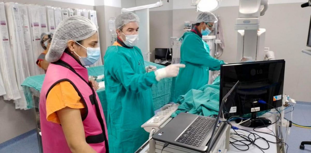 Se realizó la primera ablación por radiofrecuencia en el Castro Rendón